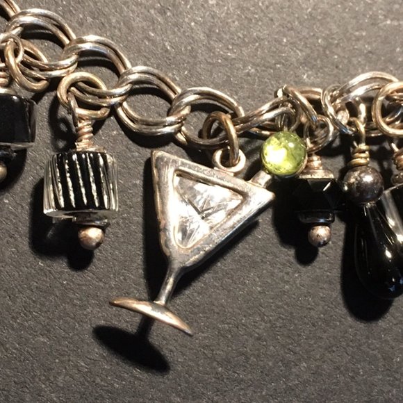 🍸Silver charm bracelet - cocktails - Picture 4 of 8